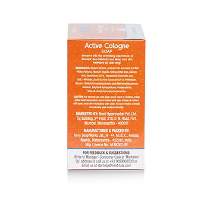 Skye Active Cologne Soap, Pack of 4 x 100 g