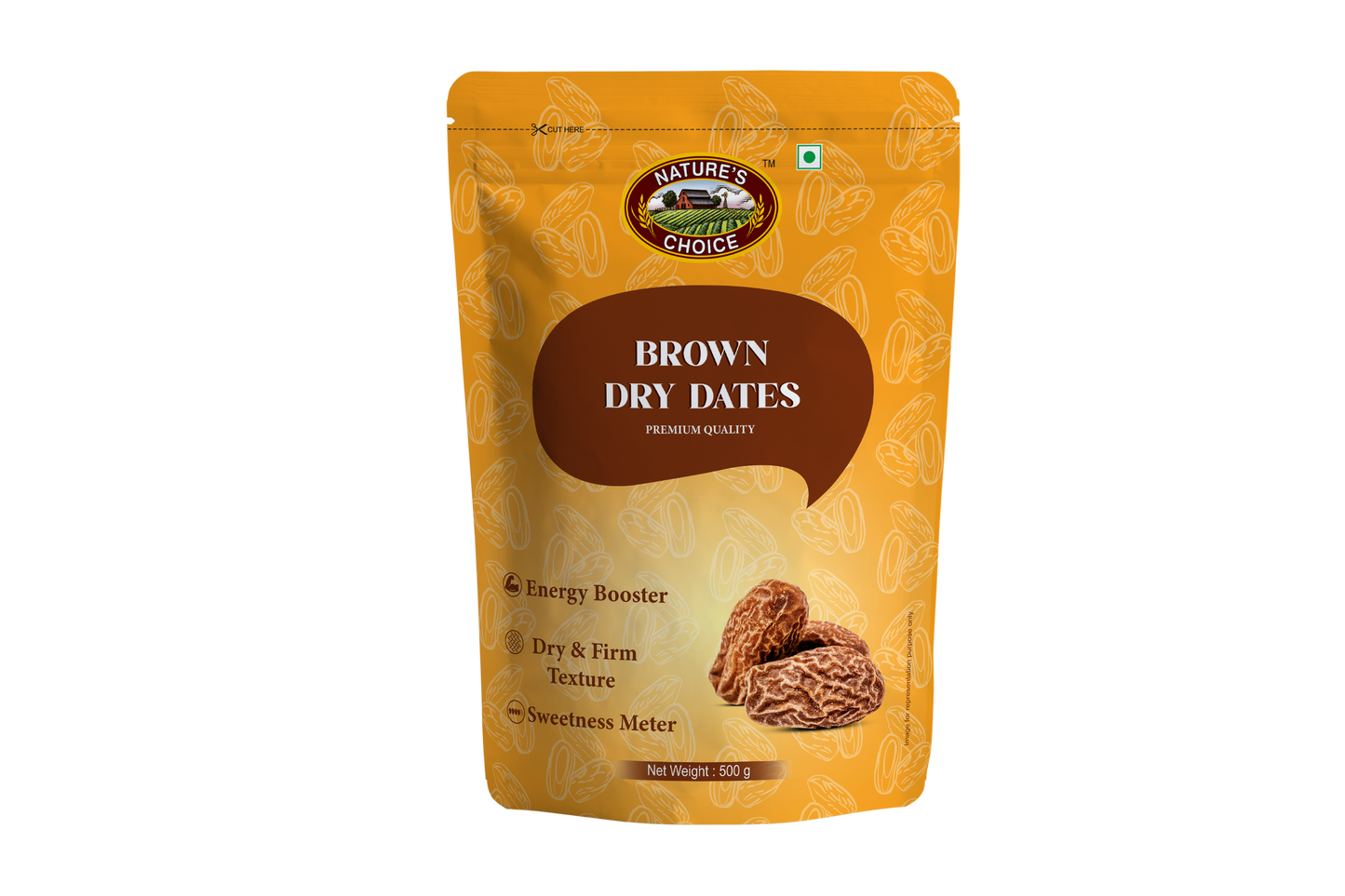 Nature's Choice Brown Dry Dates 500 gm