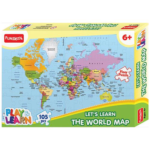 Funskool World Map Puzzle 1 pc