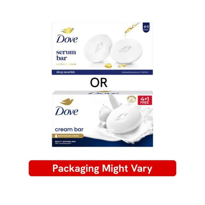 Dove Cream Beauty Bar - Soft, Smooth, Moisturised Skin 125 g (buy 4 get 1 free)