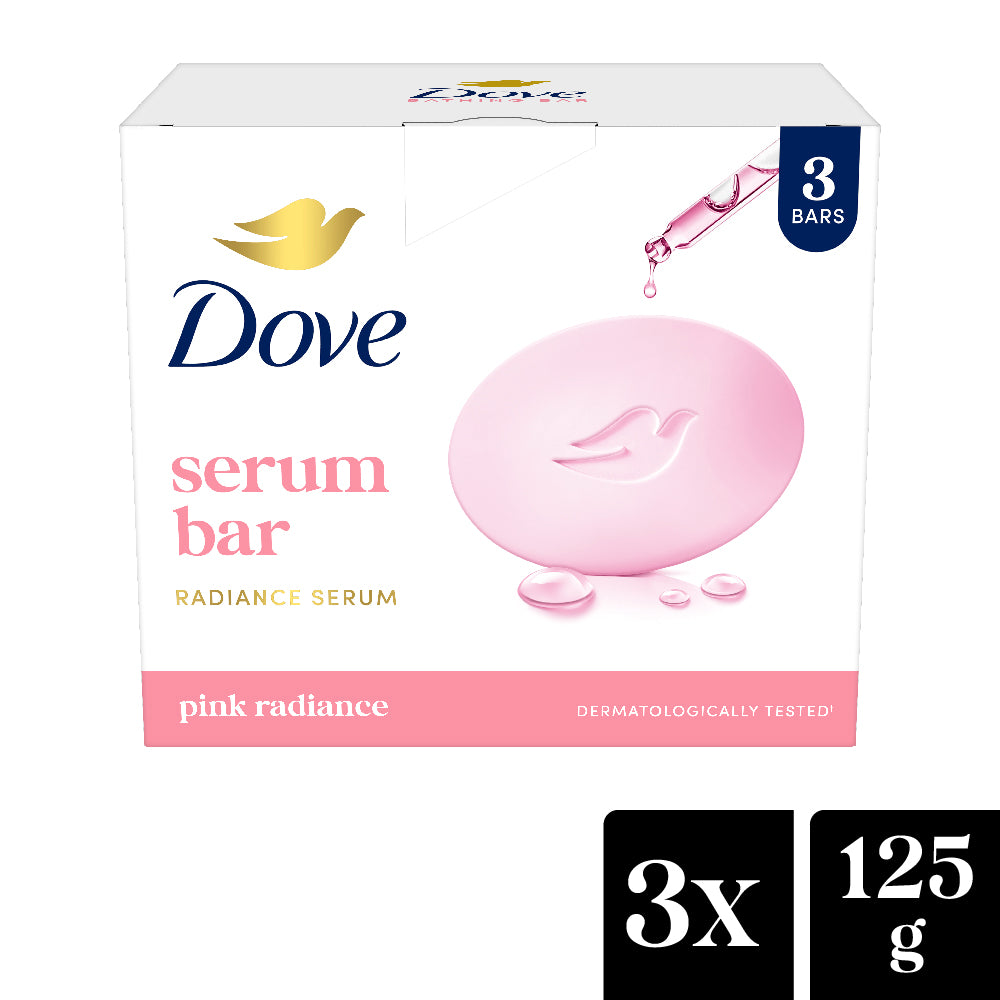 Dove Pink Rosa Beauty Bar - Soft, Smooth, Moisturised Skin 3x125  gm