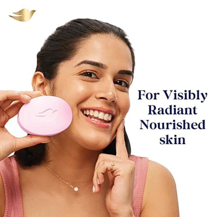 Dove Pink Rosa Beauty Bar - Soft, Smooth, Moisturised Skin 3x125 g