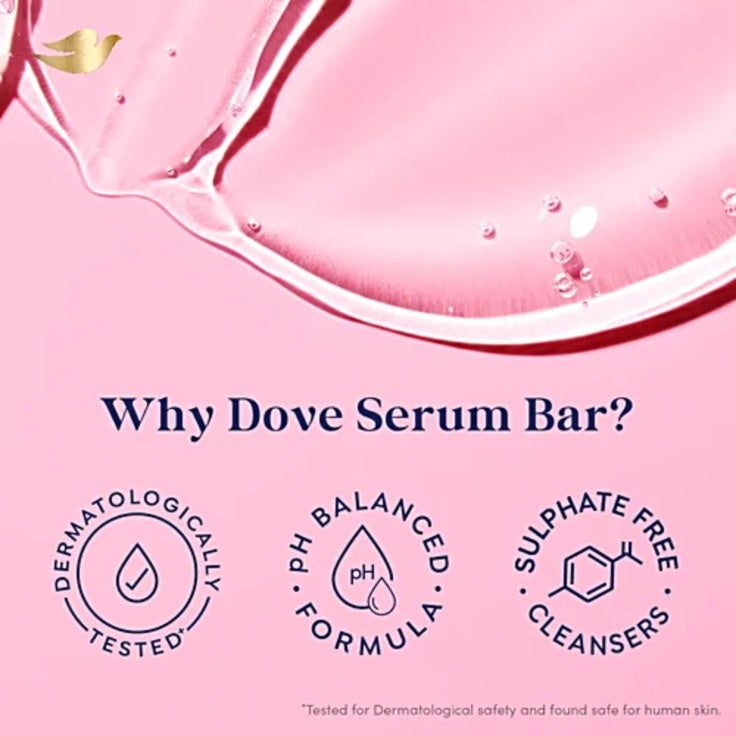 Dove Pink Rosa Beauty Bar - Soft, Smooth, Moisturised Skin 3x125 g