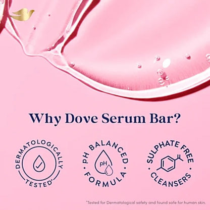 Dove Pink Rosa Beauty Bar - Soft, Smooth, Moisturised Skin 3x125 g