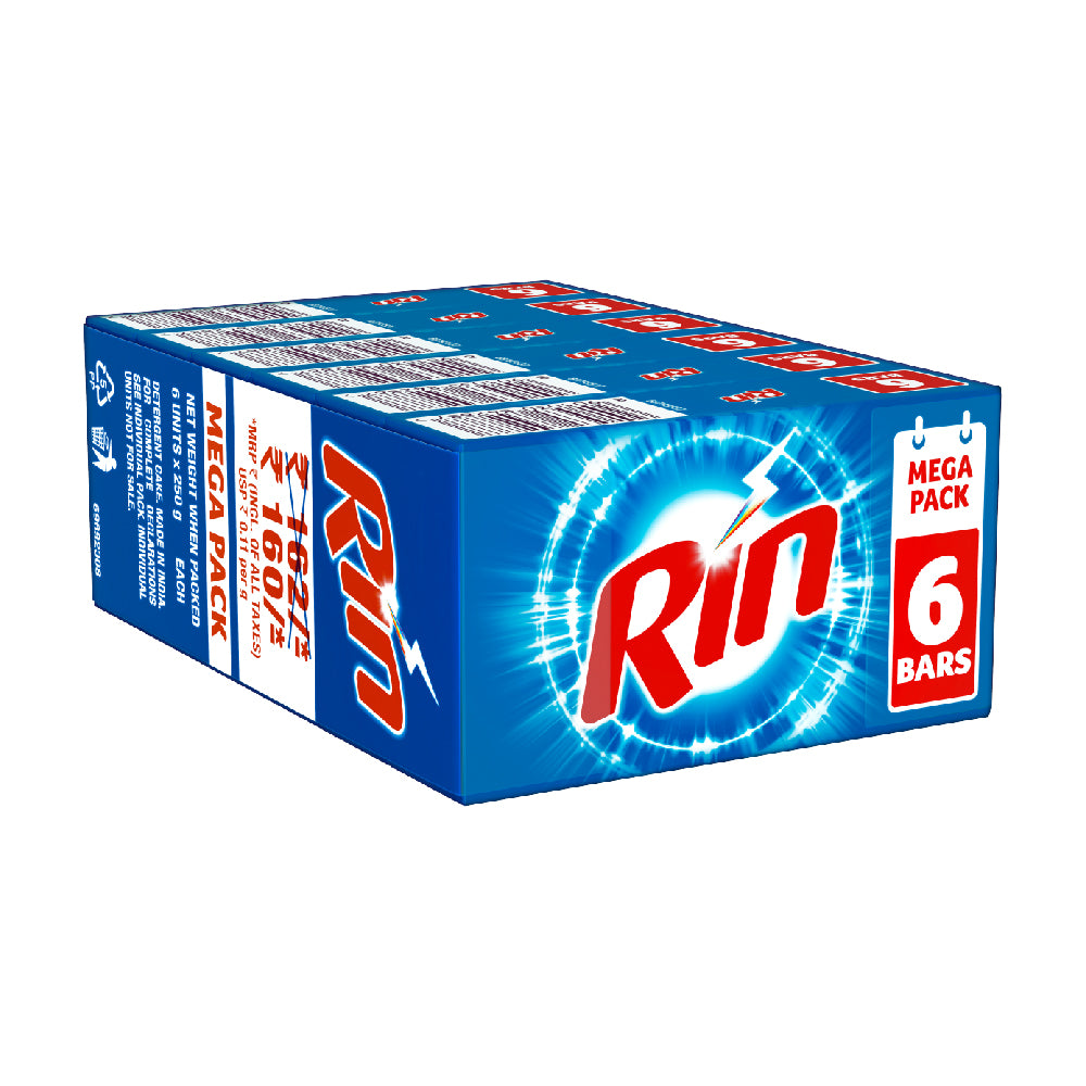 Rin Detergent Bar 6x250 gm