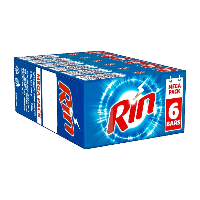 Rin Detergent Bar 6x250 g