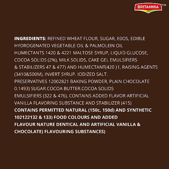 Britannia Gobbles Choco Cake 120 g