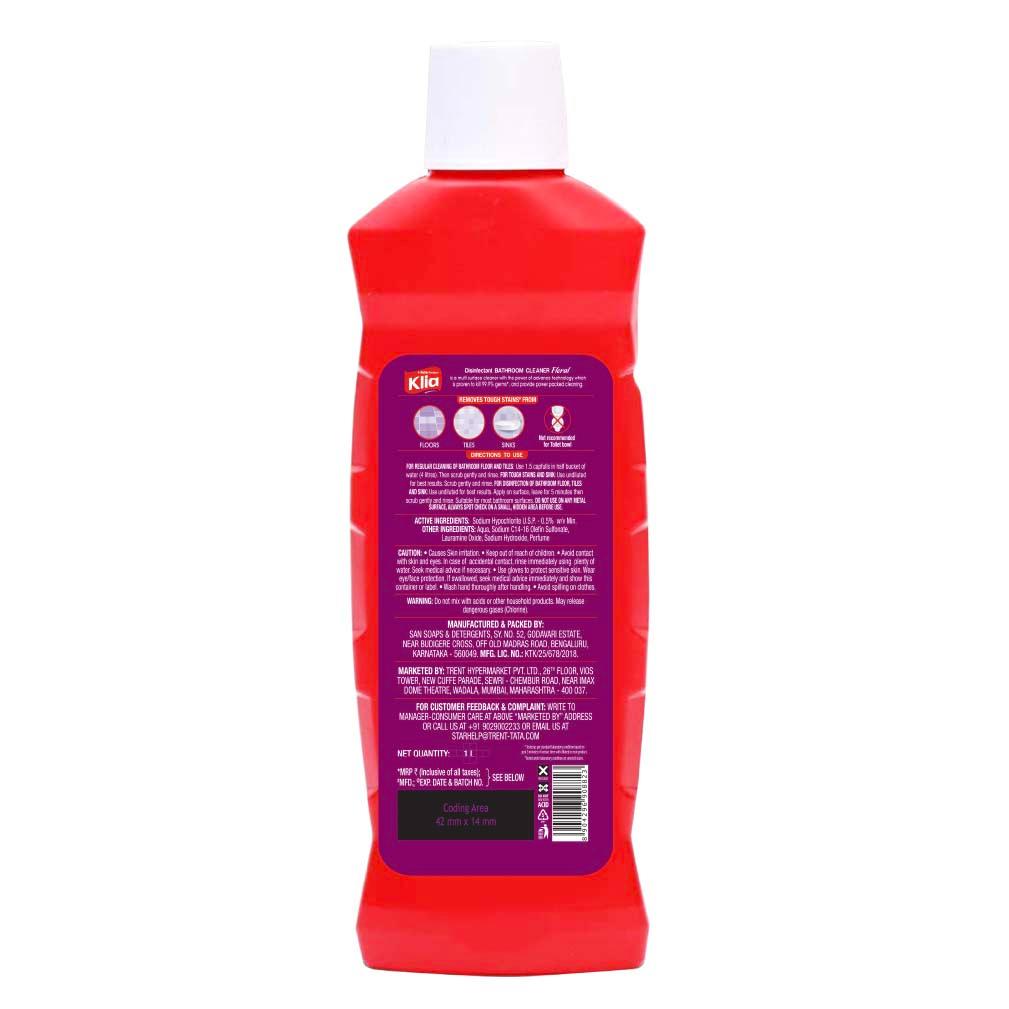 Klia Floral Bathroom Cleaner, 1 L