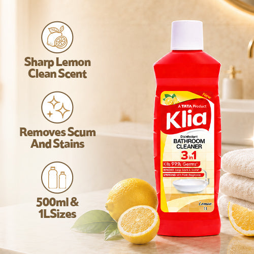 Klia Lemon Bathroom Cleaner 1 ltr