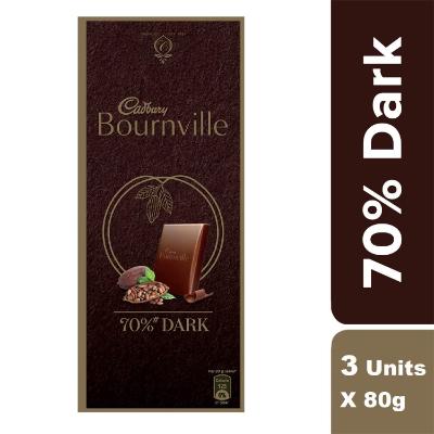 Cadbury Bournville 70% Dark Chocolate 80 Gm
