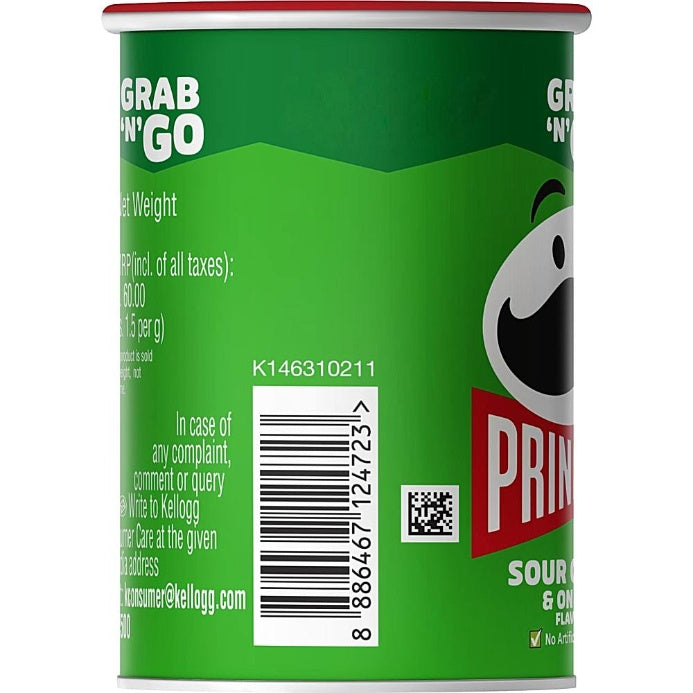 Pringles Sour Cream And Onion Can 40 g