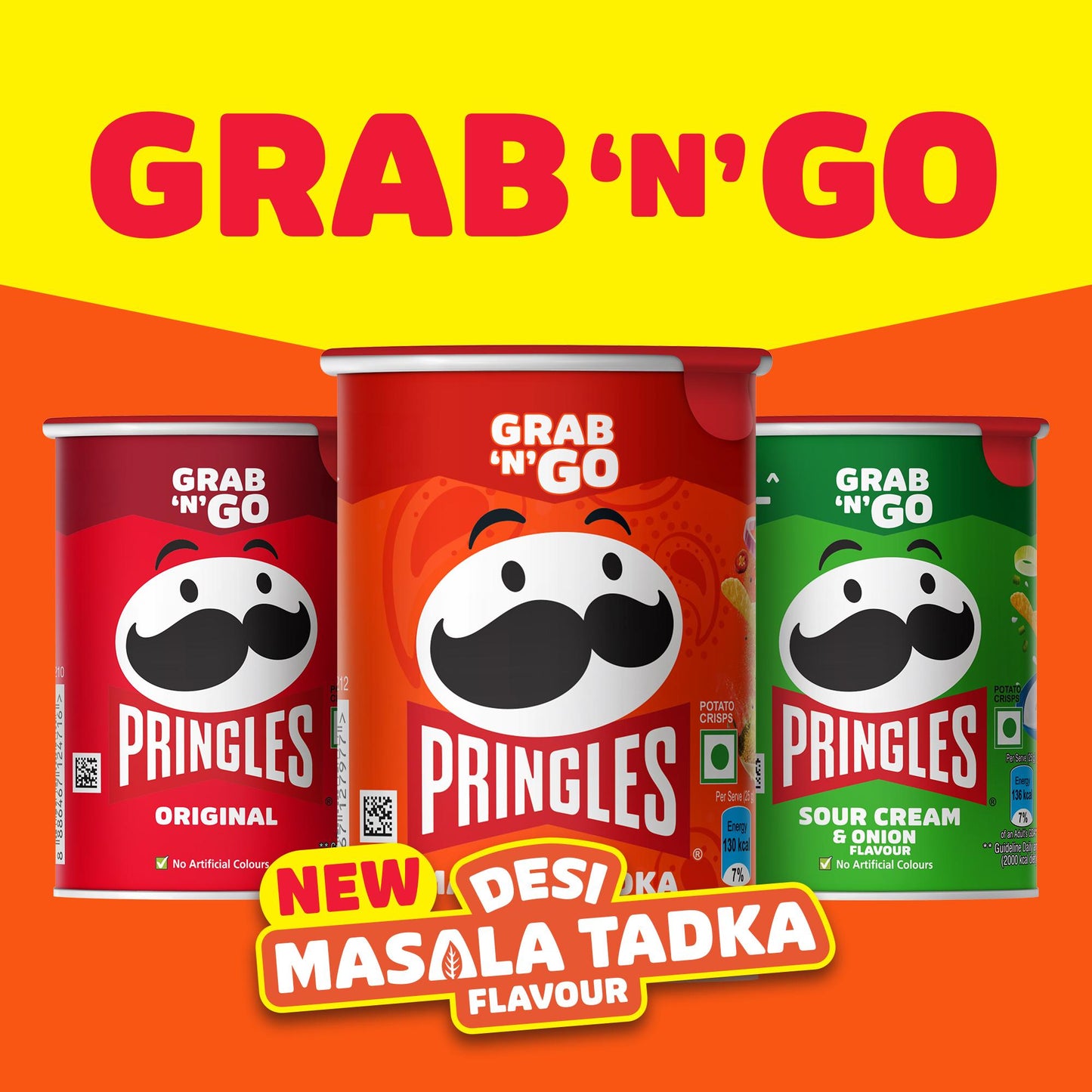 Pringles Sour Cream And Onion Can 40 gm