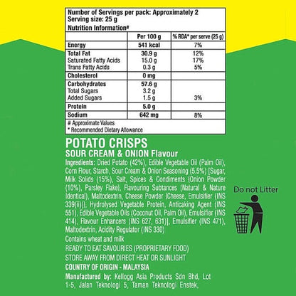 Pringles Sour Cream And Onion Can 40 g
