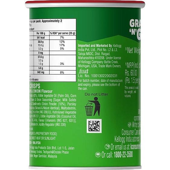 Pringles Sour Cream And Onion Can 40 g