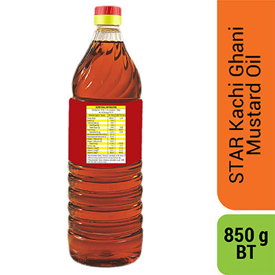 Star Kachi Ghani Mustard Oil Bottle 850 gm