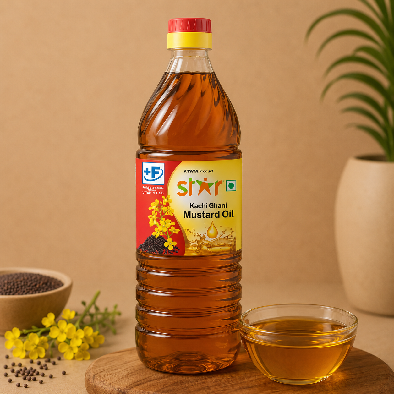 Star Kachi Ghani Mustard Oil Bottle 910 g