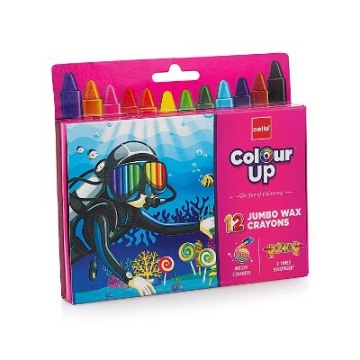 Cello Wax Crayons Jumbo 12 1 Pc