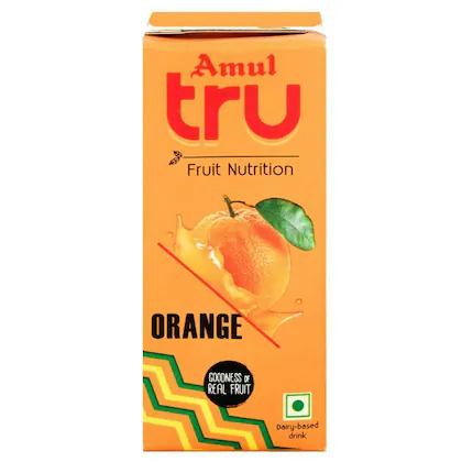 Amul Tru Orange Drink Tetra Pack 150 Ml