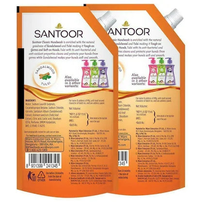 Santoor Classic Handwash Bogo 650 ml