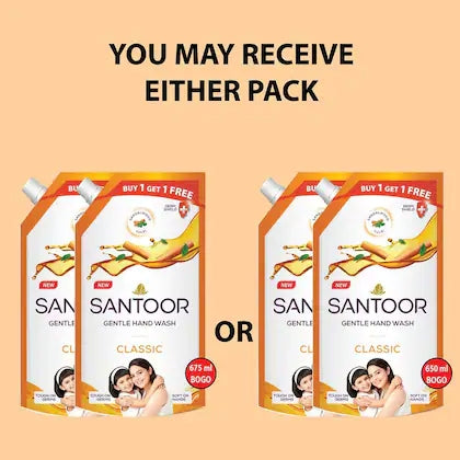 Santoor Classic Handwash Bogo 650 ml