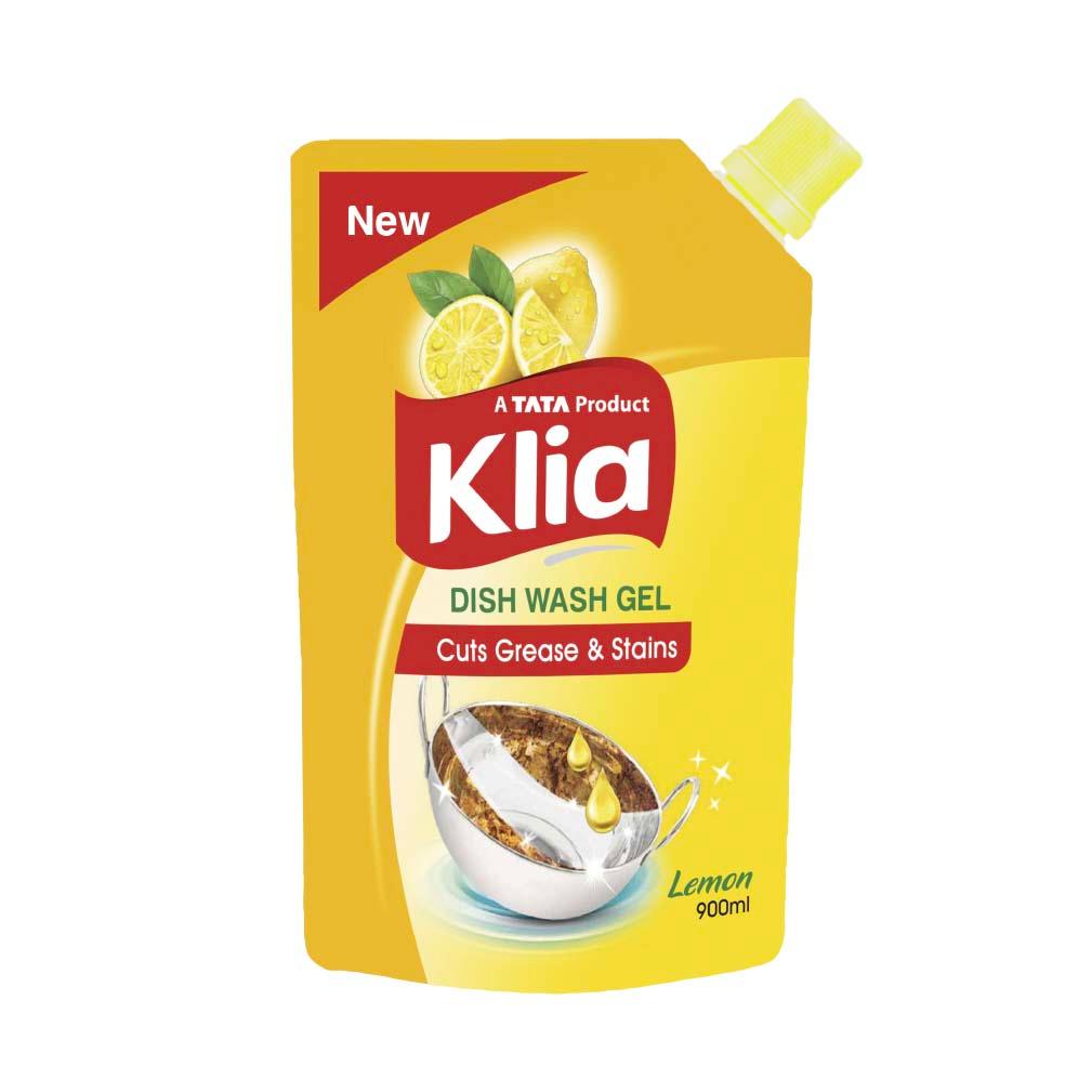 Klia Dishwash Gel Pouch, 900 ml