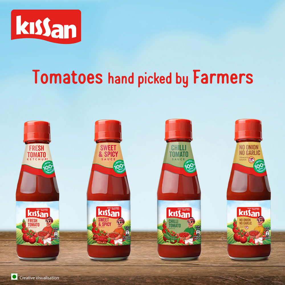 Kissan Fresh Tomato Ketchup Pouch 1.1 kg