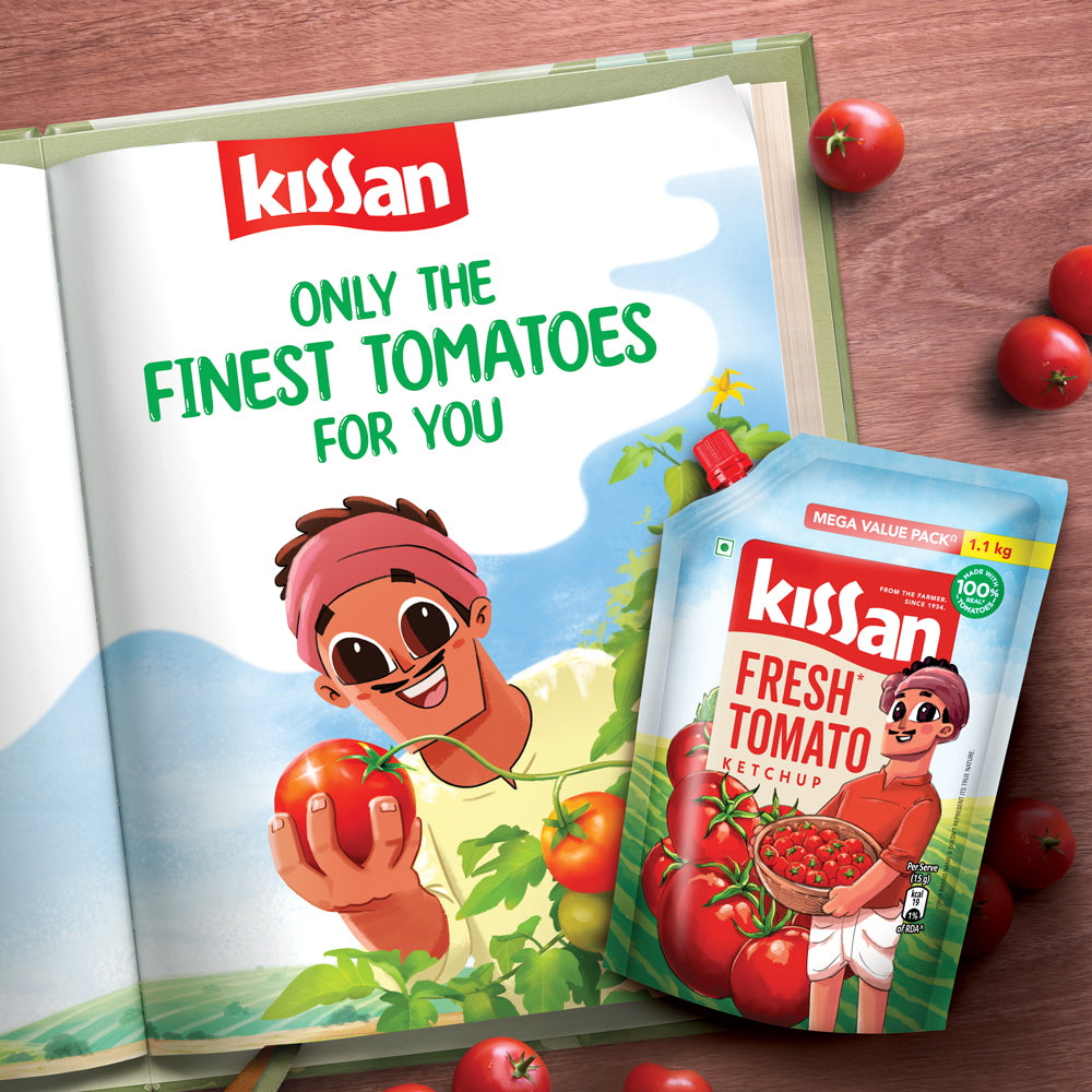Kissan Fresh Tomato Ketchup Pouch 1.1 kg