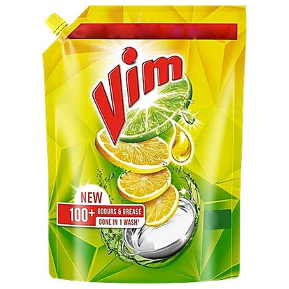 Vim Dishwash Liquid Gel Lemon Refill Pouch 2 ltr