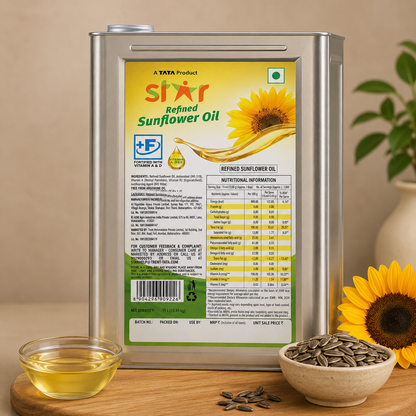 Star Refined Sunflower Oil Tin 13 kg