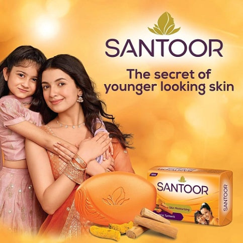 Santoor Sandal & Turmeric Soap 100 gx4
