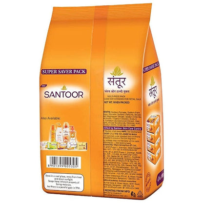 Santoor Sandal & Turmeric Soap 100 gx4