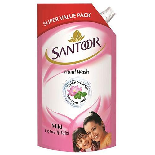 Santoor Hand Wash Mild 750ml buy 1 get 1 free