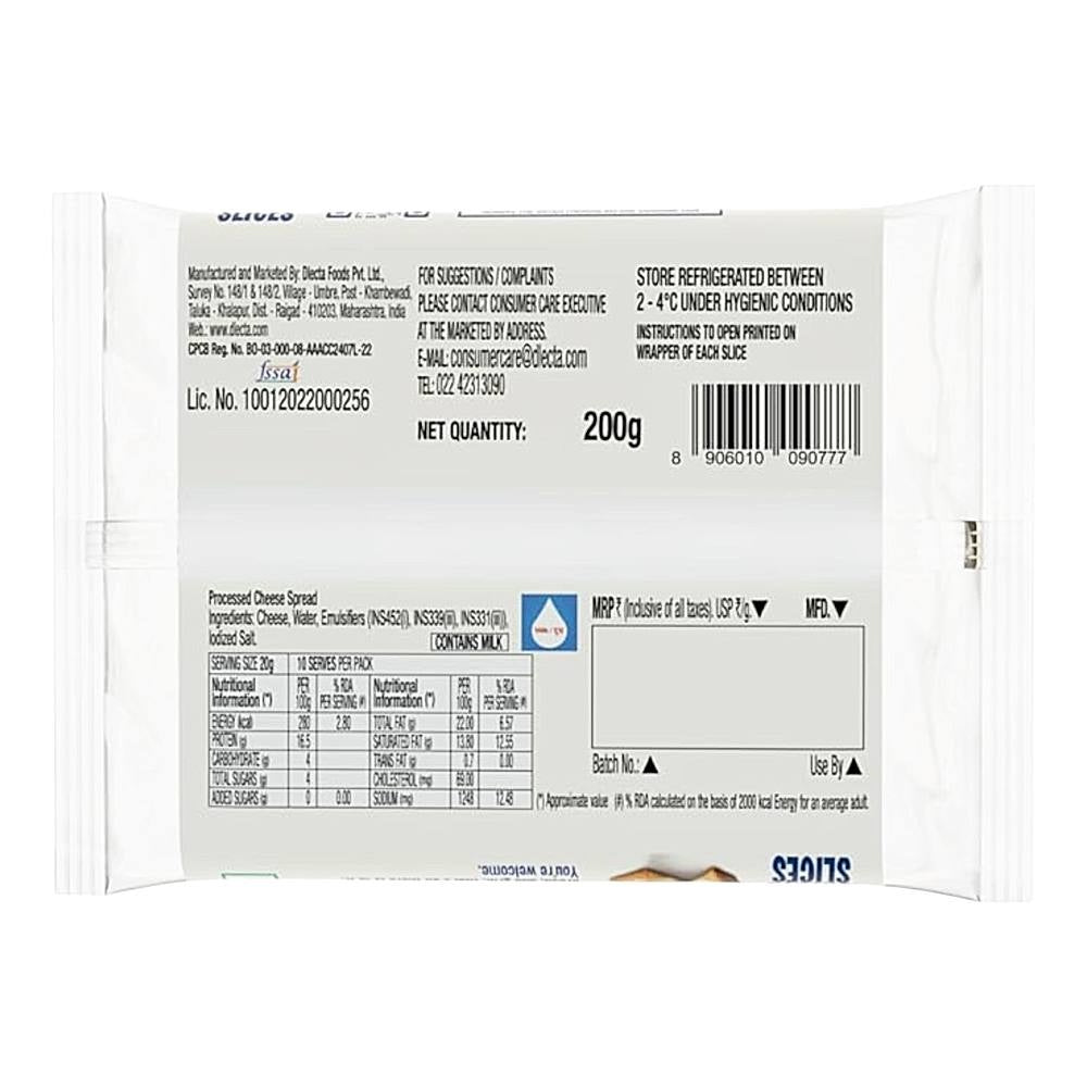 D'Lecta Cheese Slices 200 g