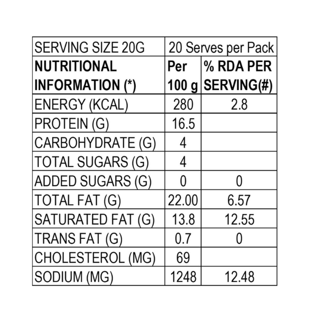 D'Lecta Cheese Slices 400 gm