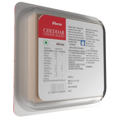 D'Lecta Natural Cheddar Cheese Slice 200 g