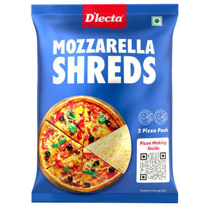 D'Lecta Shredded Mozzarella 140 gm