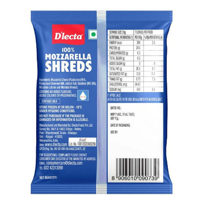 D'Lecta Shredded Mozzarella 140 g