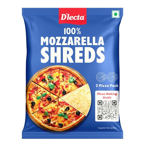 D'Lecta Shredded Mozzarella 140 g