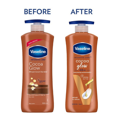 Vaseline Intensive Care Cocoa Glow Body Lotion 600 ml