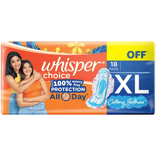 Whisper Choise Xl San Pad pack of 18