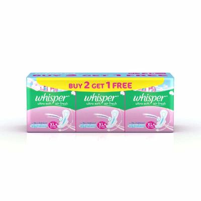 Whisper Ultra Soft Plus San Pad 3x15 pcs