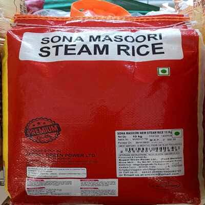 Star Sona Masoori New Steam Rice 10 Kg