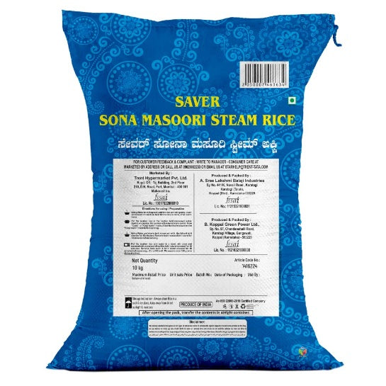 Star Sona Masoori New Steam Rice 10 kg