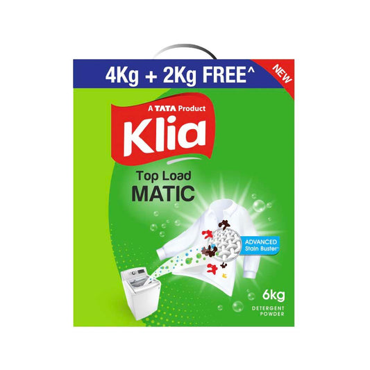 Klia Detergent Matic Top Load, 4 Kg + 2 Kg Free
