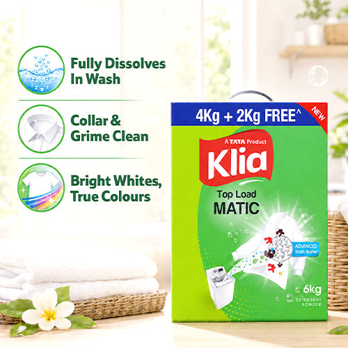 Klia Detergent Matic Top Load 4kg+2kg free