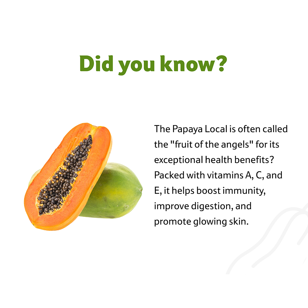 Papaya Local, 800 g to 1.2 Kg