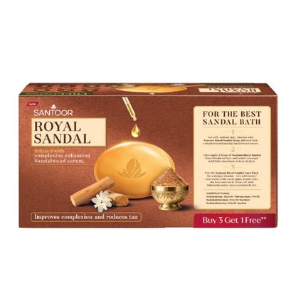 Santoor Royal Sandal Soap 125 g b3g1