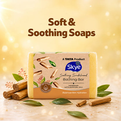 Skye Soothing Sandalwood Bathing Bar, 125 g