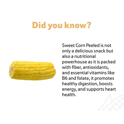 Sweet Corn Peeled, Prepack 200 g