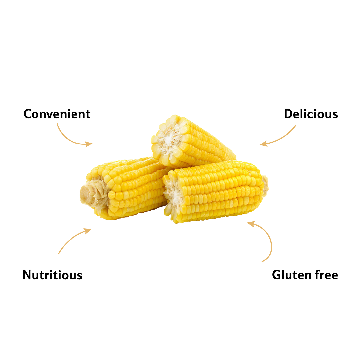 Sweet Corn Peeled, Prepack 200 g